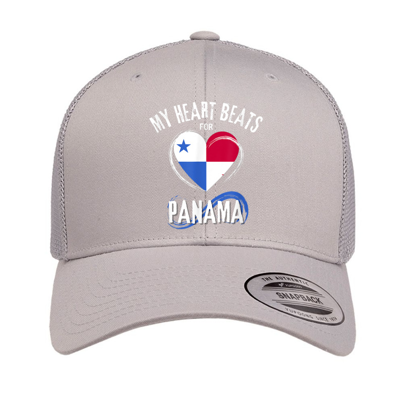 My Heart Beats For Panama   Panamanian Pride T Shirt Retro Trucker Cap by been | Artistshot