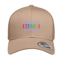 Dimelo En Espanol Por Favor Bilingual Latina Spanish Teacher T Shirt Retro Trucker Cap | Artistshot