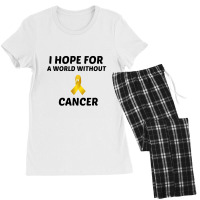 I Hope For A World Without Childhood Cancer Women's Pajamas Set | Artistshot