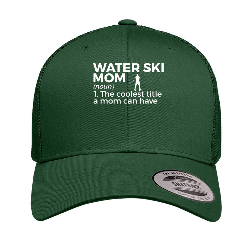 Water Ski Mom Definition Funny Waterskiing T Shirt Retro Trucker Cap by adriacrogan7c3 | Artistshot