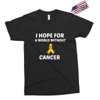 I Hope For A World Without Childhood Cancer White Exclusive T-shirt | Artistshot