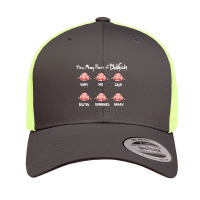 The Many Faces Of Blobfish Retro Trucker Cap | Artistshot