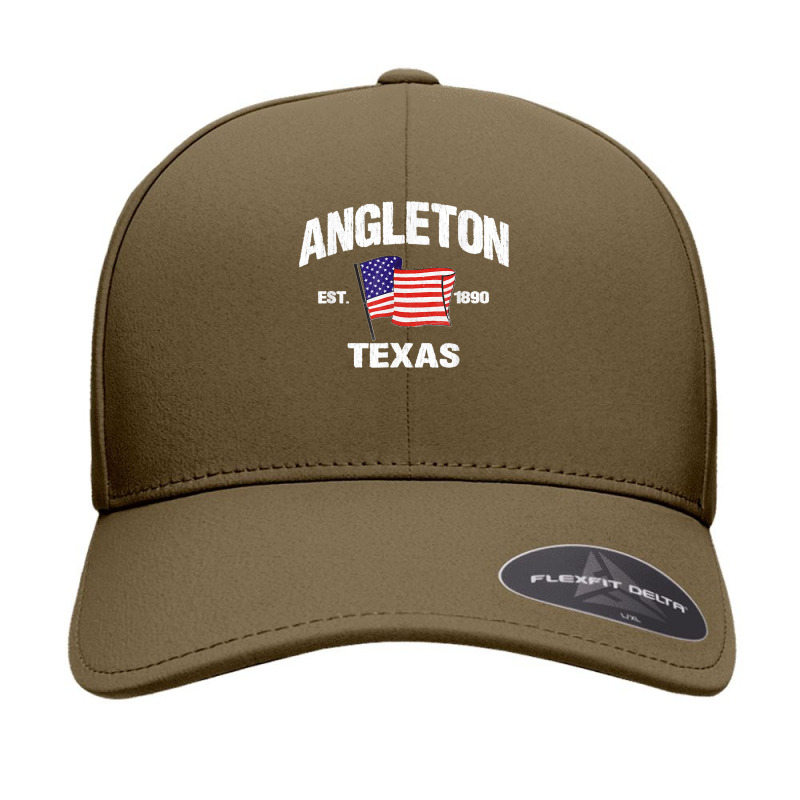 Angleton Texas Tx Usa Stars & Stripes Vintage Style Seamless Cap by MarlonChristopherMoyer | Artistshot