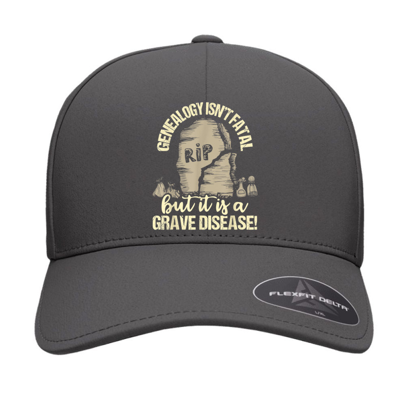 Genealogy Isnt Fatal But A Grave Disease  Genealogist Seamless Cap by JamieZilverberg | Artistshot