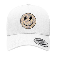 Trendy Leopard Smiley Face Lightning Bolt T Shirt Yupoong Trucker Cap | Artistshot