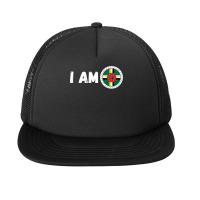 Half American Half Dominican Roots Usa Dominica Island Flag Long Sleev Foam Snapback Hat | Artistshot