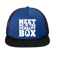 Ice Hockey Penalty Box Foam Snapback Hat | Artistshot