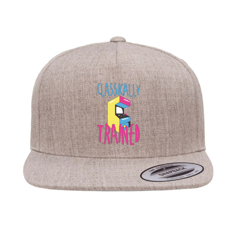 Classically Trained Arcade Game Video Game Gifts 5 panel snapback cap by ChandraGay | Artistshot