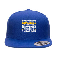 Funny Electrician Art For Men Dad Electronics Engineering 5 Panel Snapback Cap | Artistshot