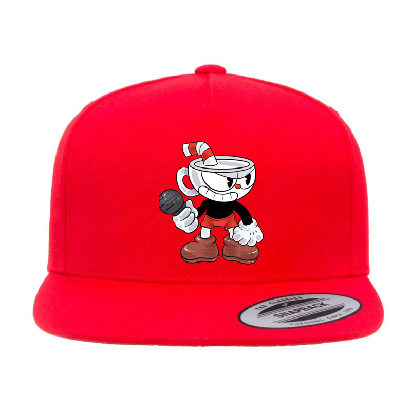 Love Funny Man Multiplayer Cuphead Video Game Gifts For Everyone 5 panel snapback cap by cm-arts | Artistshot