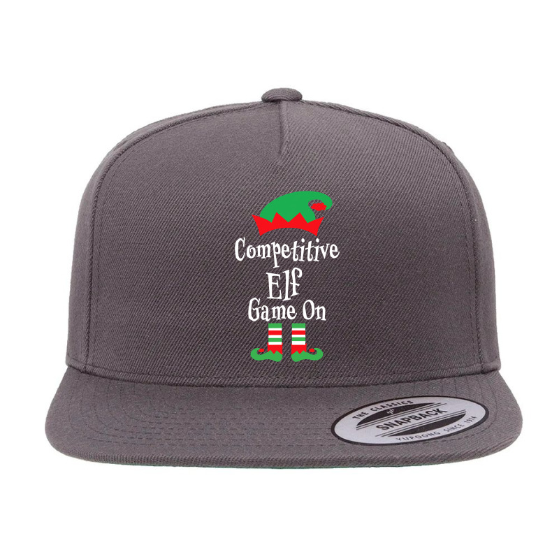 Fun Competitive Elf Game On Christmas Family Matching Group 5 panel snapback cap by WZ90 | Artistshot