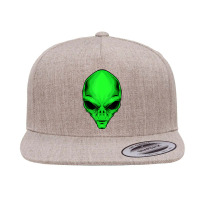 Alien Head  Extraterrestrial Head 5 Panel Snapback Cap | Artistshot