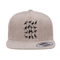 Magpies - Australian Native Birds (choose Preferred Colour And Style) 5 Panel Snapback Cap | Artistshot