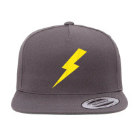 Lightning Bolt Yellow Print T Shirt 5 Panel Snapback Cap | Artistshot