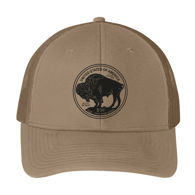 American Buffalo Gold Coin Black Design Pa Trucker Cap by Hayward Michel | Artistshot