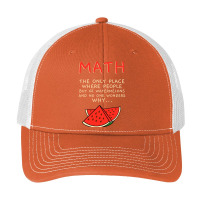 Math And Watermelons Mathematics Calculation Numbers Pa Trucker Cap | Artistshot