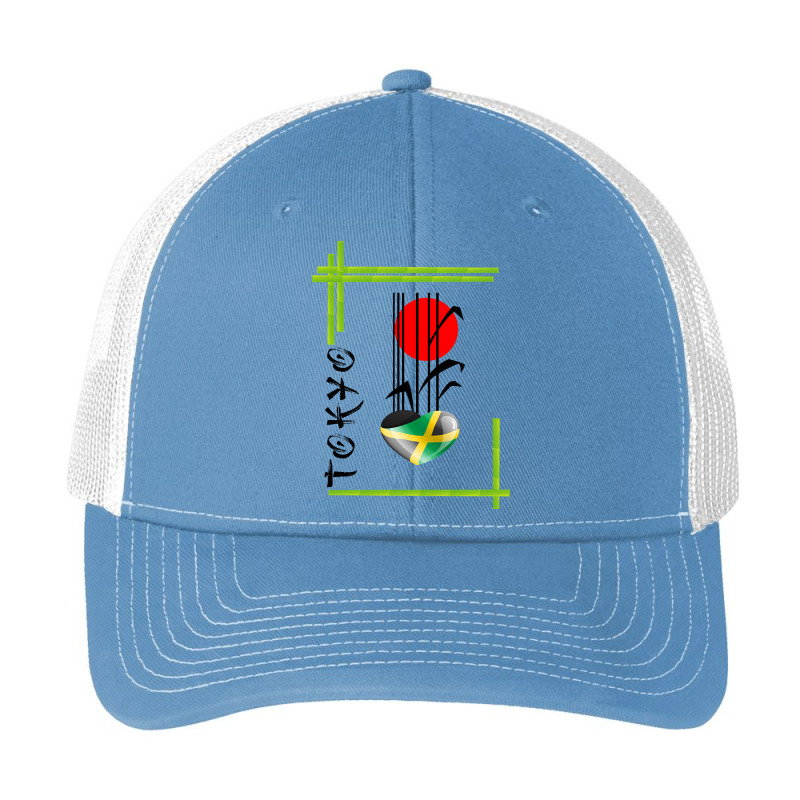 Jamaica, Tokyo, Sports Pa Trucker Cap by femalesbaubles | Artistshot