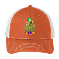 Psychedelic Mushroom Magic Shrooms Trippy Alien Pa Trucker Cap | Artistshot