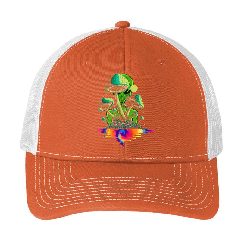 Psychedelic Mushroom Magic Shrooms Trippy Alien Pa Trucker Cap by phamkhao | Artistshot