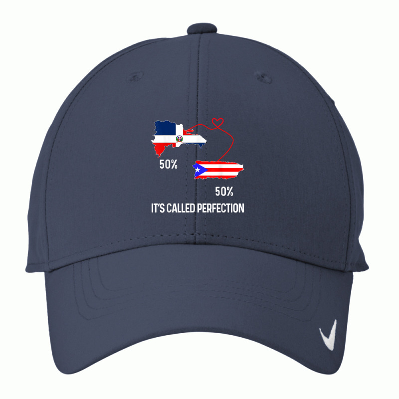 Half Puerto Rican Half Dominican Flag Map Combined Pr Rd T Shirt Nike Dri-FIT Cap by cm-arts | Artistshot