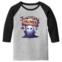 Halloween Ghost In The Dark Night Youth 3/4 Sleeve | Artistshot