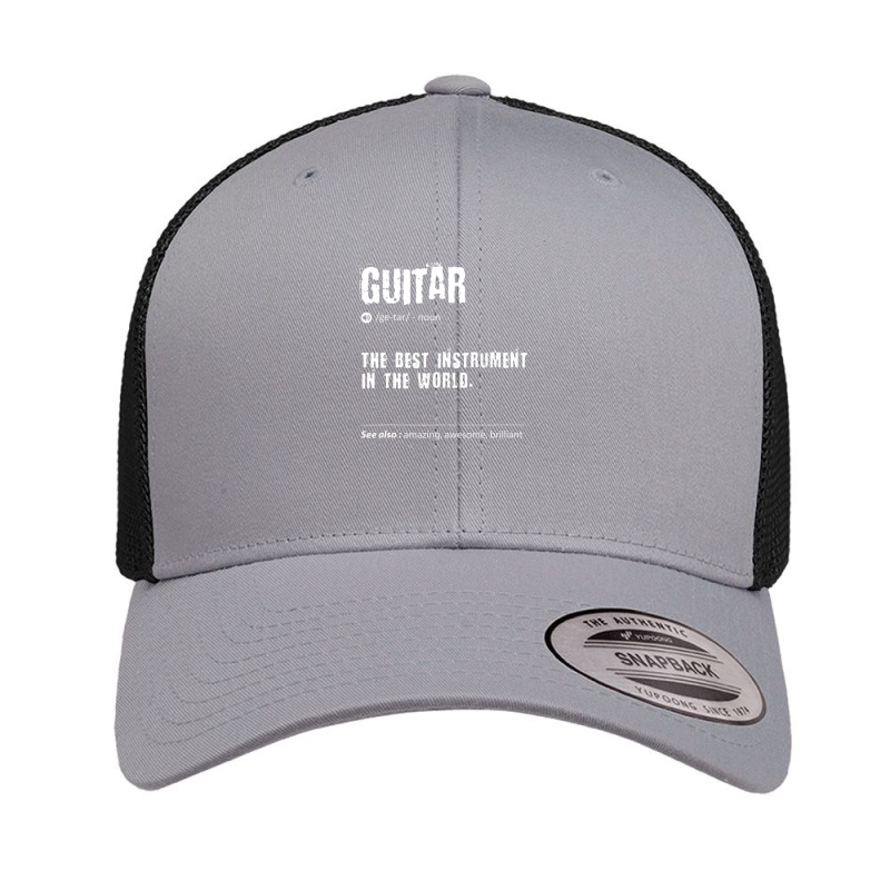 Guitar Definition The Best Instrument In The World Birthday Retro Trucker Cap by yosefasonrae | Artistshot