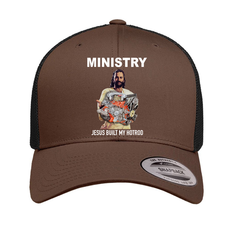 Jesus Built My Hotrod Retro Trucker Cap by JohnDavidMay | Artistshot