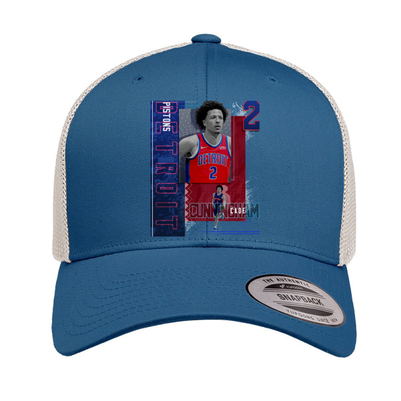 Cade Cunningham Basketball Paper Poster Pistons 2 Retro Trucker Cap by adwoaafredyy | Artistshot