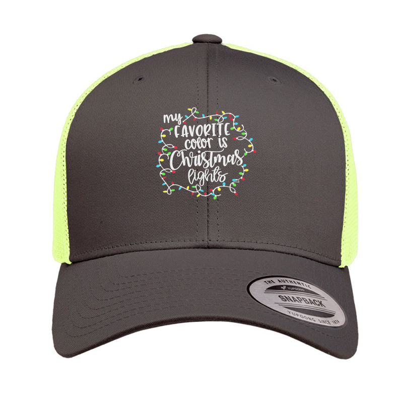 My Favorite Color Is Christmas Lights, Funny Christmas Retro Trucker Cap by pusadalesyuki | Artistshot