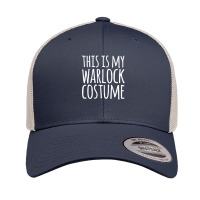 This Is My Warlock Costume Halloween Funny Lazy Easy Outfit Retro Trucker Cap | Artistshot