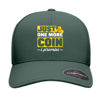 Coin Collecting Numismatist Numismatics Just One More Coin Seamless Cap | Artistshot