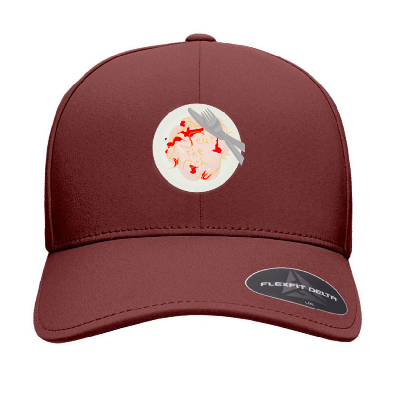 Eat The Rich Spaghetti Meatballs Seamless Cap by MARIASANTIAGO | Artistshot