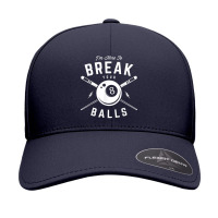 I'm Here To Break Your Balls For A Billiard Billiards Cue Seamless Cap | Artistshot