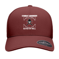 Mens Combat Engineer Rare Breed Of Man Combat Engineering T Shirt Seamless Cap | Artistshot