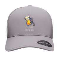 I'd Rather Be Brewing Beer - Funny Homebrew .png Seamless Cap | Artistshot