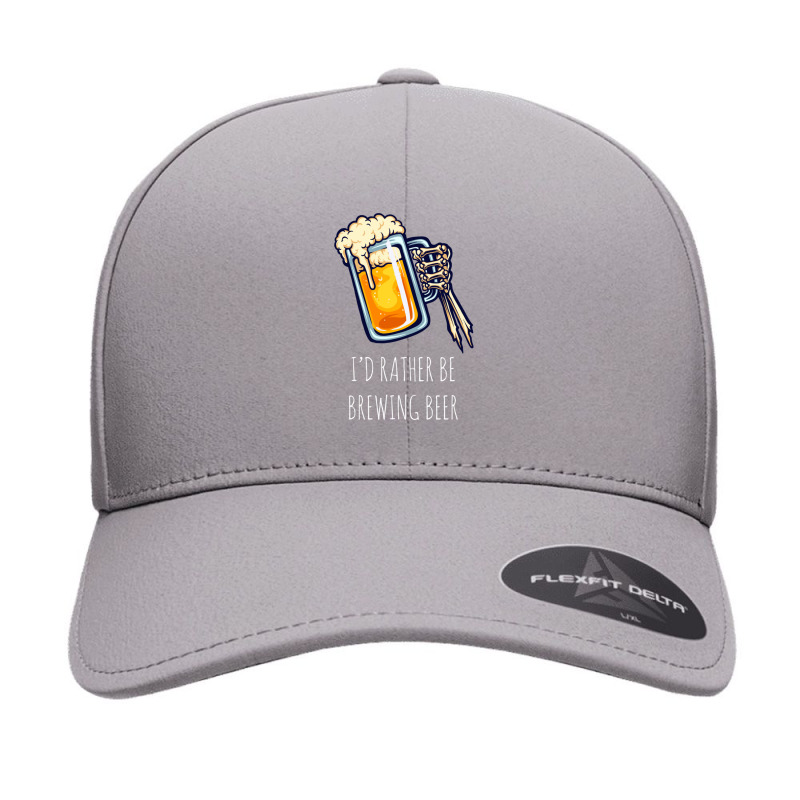 I'd Rather Be Brewing Beer - Funny Homebrew .png Seamless Cap by TonyBanks | Artistshot