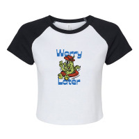 Worry Later Raglan Crop Top | Artistshot