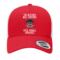 The Beatings Will Continue Until Morale Improves Tank Top Yupoong Trucker Cap | Artistshot