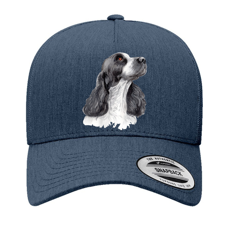 Womens English Springer Spaniel Watercolor For Dog Owners V Neck T Shi Yupoong Trucker Cap by cm-arts | Artistshot