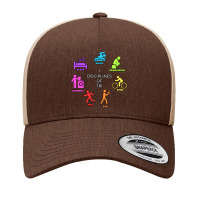 Seven Disciplines Of Triathlon Yupoong Trucker Cap | Artistshot