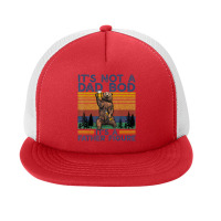 Mens It's Not A Dad Bod It's A Father Figure Bear Camping Foam Snapback Hat | Artistshot