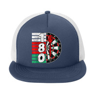 Dart Dartboard 180 Points 180 In Darts Foam Snapback Hat | Artistshot