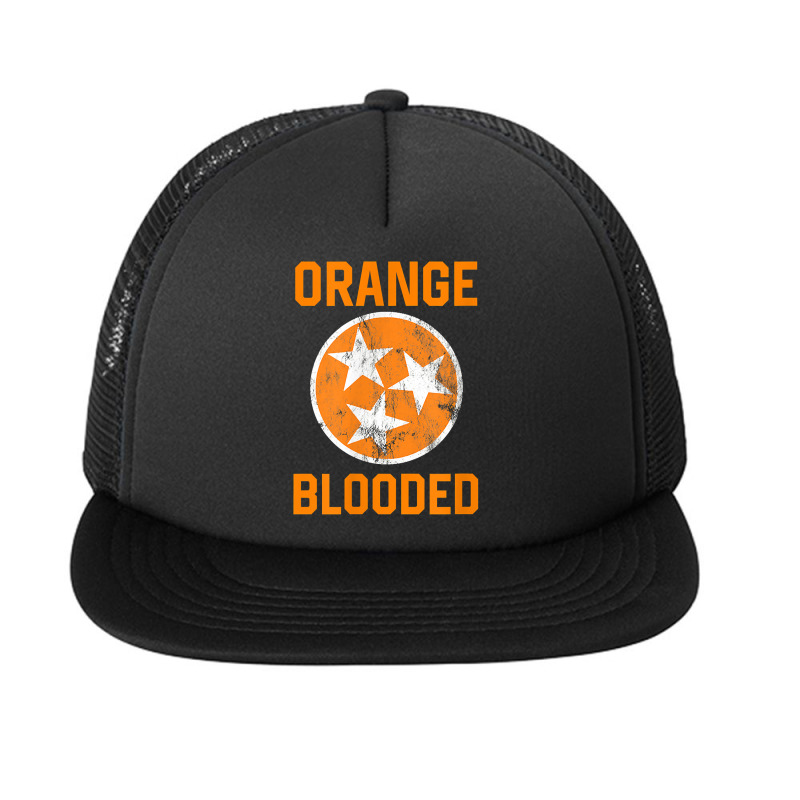 Tennessee Fan Orange Blooded Vol Sports Fan State Flag Tn T Shirt Foam Snapback hat by cm-arts | Artistshot