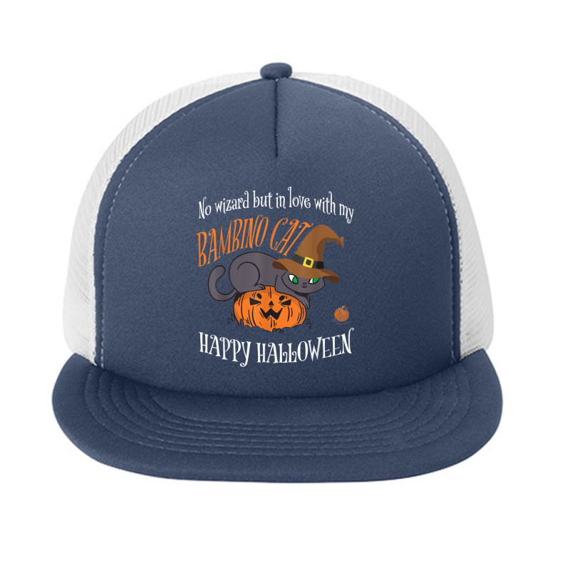 Bambino Cat   Cat Lover Not A Wizard Funny Halloween Foam Snapback hat by Stunner | Artistshot