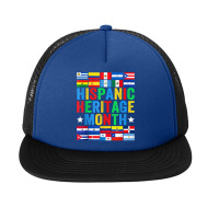 Latin Countries Flag Hispanic Heritage Month Latino Pride Foam Snapback Hat | Artistshot