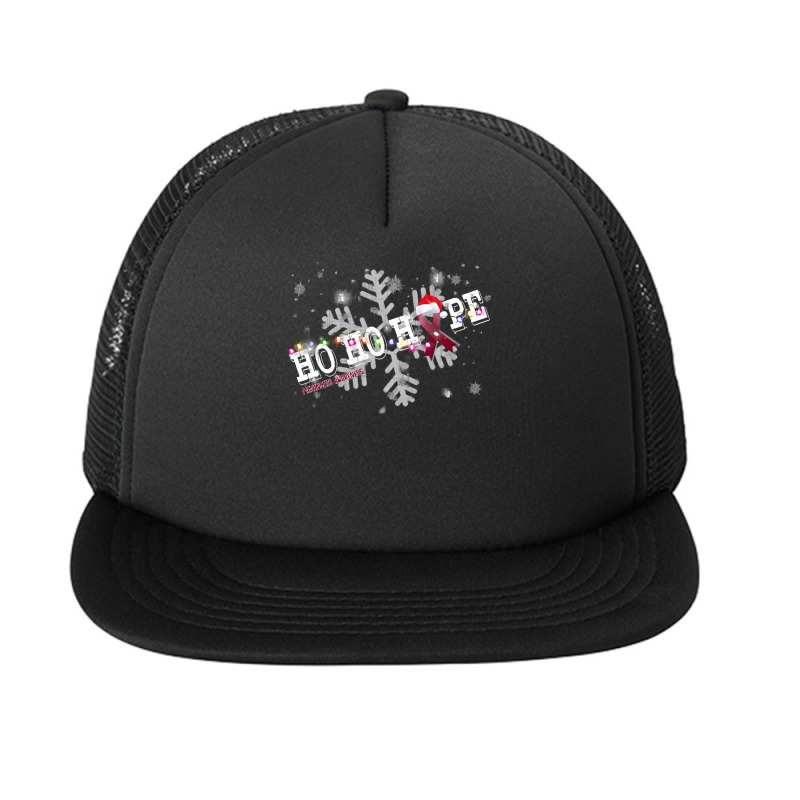 Meningitis Fighter Meningitis Awareness - Ho Ho Hope Cure Christmas Foam Snapback hat by kerchingparticular | Artistshot