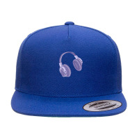 Headphones 5 Panel Snapback Cap | Artistshot