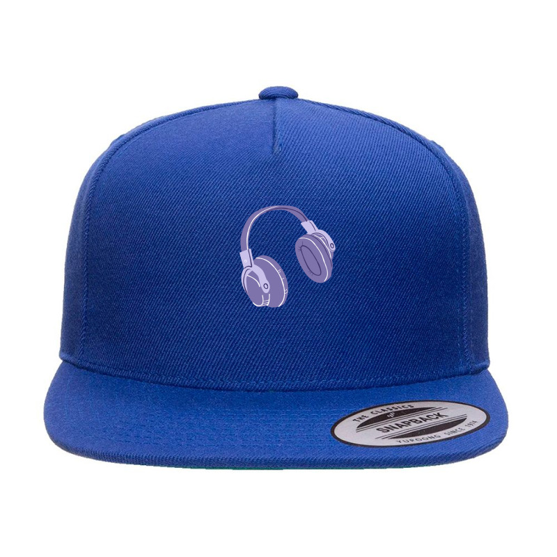 Headphones 5 panel snapback cap by KevinFernandez | Artistshot