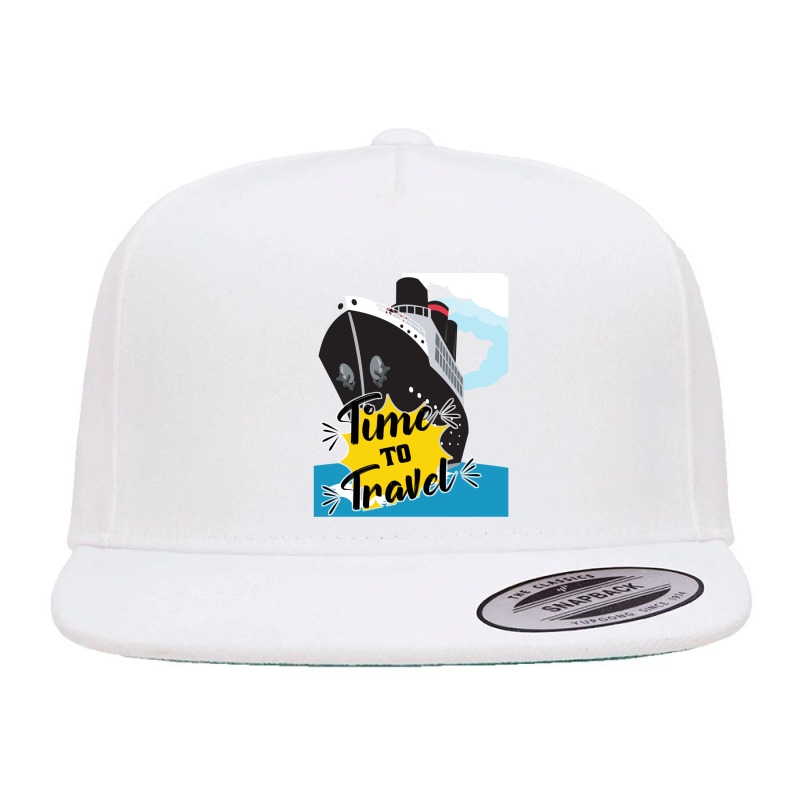 Time To Travel Cruise Ship  Cruise Ship Quotes 5 panel snapback cap by cm-arts | Artistshot