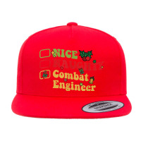 Groovy Nice Naughty Combat Engineer Christmas List 5 Panel Snapback Cap | Artistshot